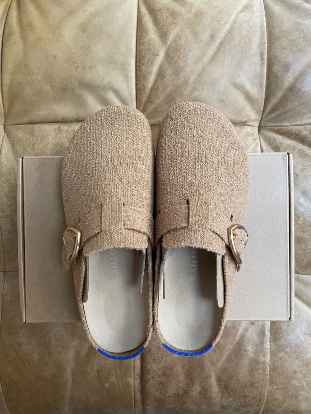 Rothy’s The Buckle Clog in Wren Boucle sz 9 - Picture 2 of 7